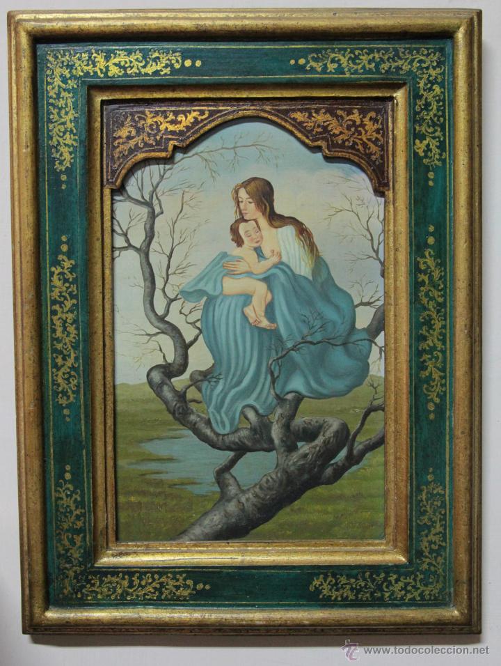 Arte: PRECIOSA Y ANTIGUA VIRGEN - ANONIMO - Foto 1