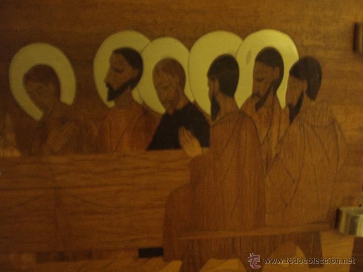 Arte: Magn&iacute;fica Santa Cena en marqueter&iacute;a - Foto 3