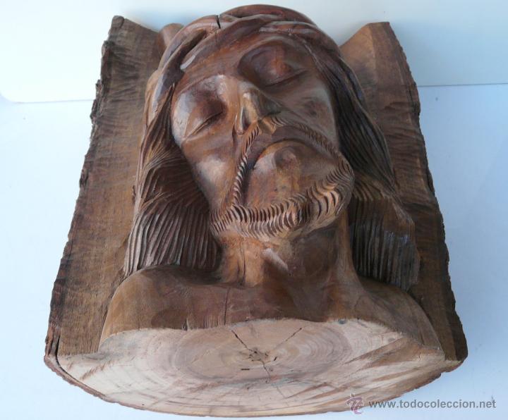 Arte: TALLA ANONIMA EN MADERA DE CAOBA - Foto 5