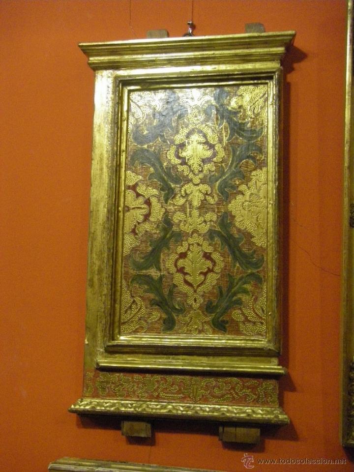 DOS TABLAS EN ORO FINO, ESPOLINADO DEL SIGLO XVIII (Arte - Arte Religioso - Retablos)