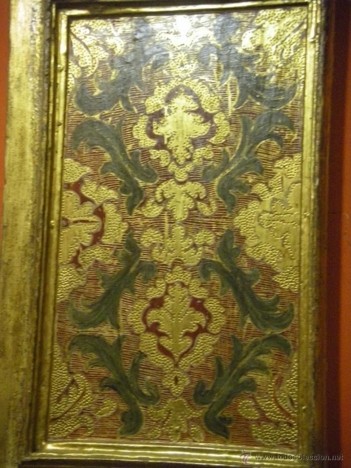 Arte: Dos tablas en oro fino, espolinado del siglo XVIII - Foto 5 - 40826215