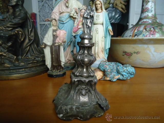 Arte: VIRGEN DEL PILAR CON PIE -  PLATA -  18 CM - Foto 2