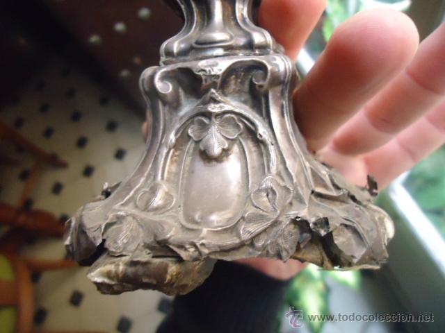 Arte: VIRGEN DEL PILAR CON PIE -  PLATA -  18 CM - Foto 3