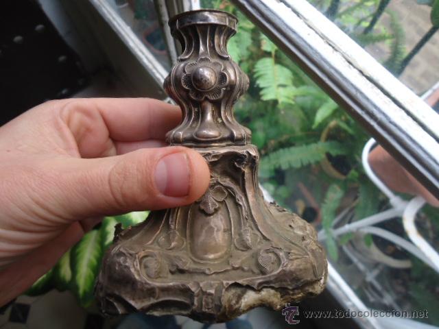 Arte: VIRGEN DEL PILAR CON PIE -  PLATA -  18 CM - Foto 7