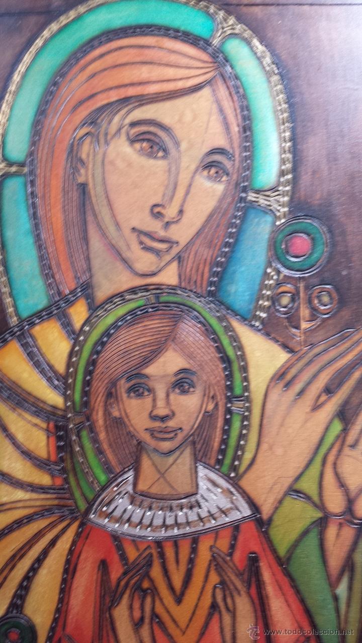 Arte: Grabado Virgen con ni&ntilde;o. - Foto 4