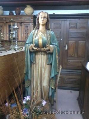 Arte: VIRGEN PODEROSA REPRESENTA A LA VIRGEN DE LA MEDALLA MILAGROSA. - Foto 1