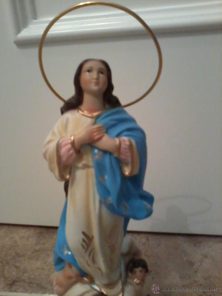 Arte: Virgen inmaculada escayola (23cm) - Foto 1