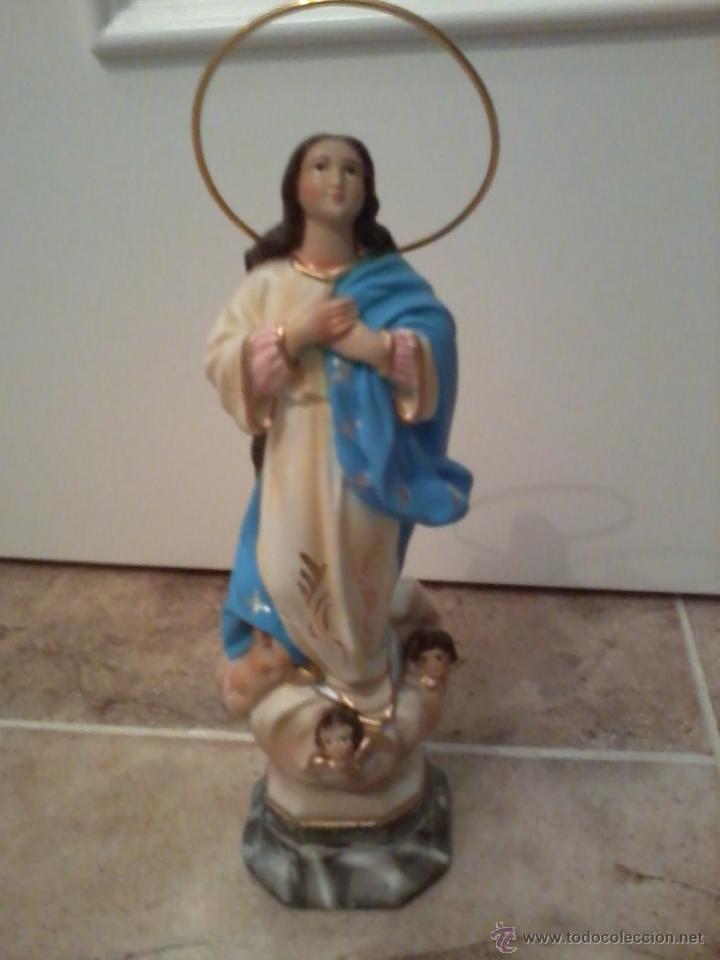 Arte: Virgen inmaculada escayola (23cm) - Foto 3