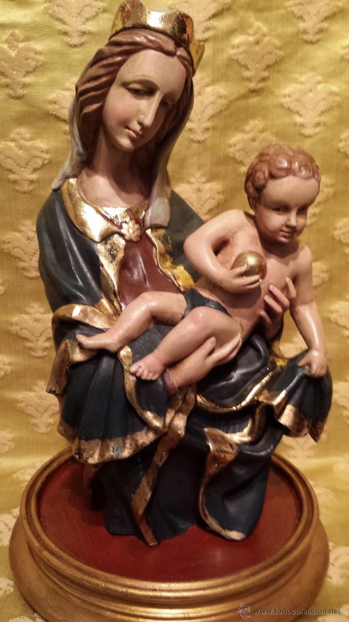 Arte: VIRGEN CON NI&Ntilde;O EN BRAZOS - Foto 1