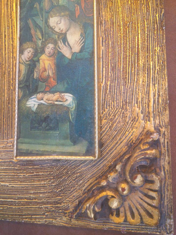 Arte: TRIPTICO RELIGIOSO SOBRE BASE DECORADA - Foto 3