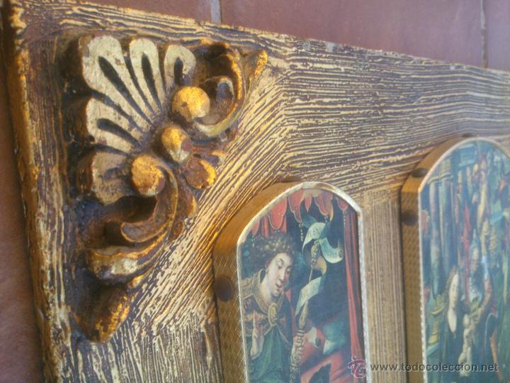 Arte: TRIPTICO RELIGIOSO SOBRE BASE DECORADA - Foto 6