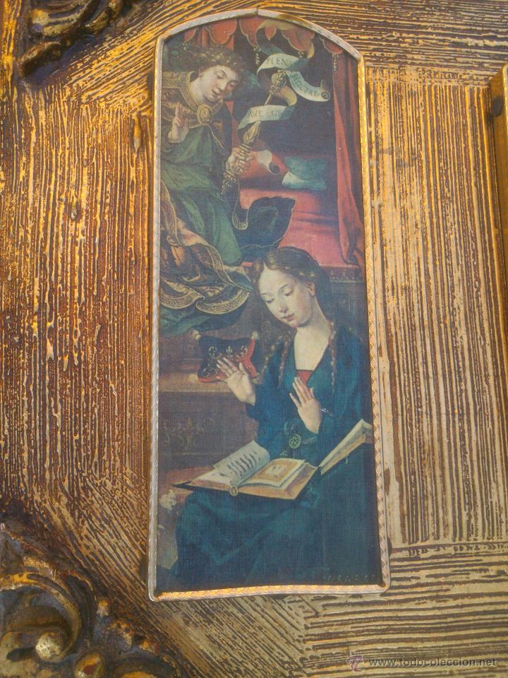 Arte: TRIPTICO RELIGIOSO SOBRE BASE DECORADA - Foto 7