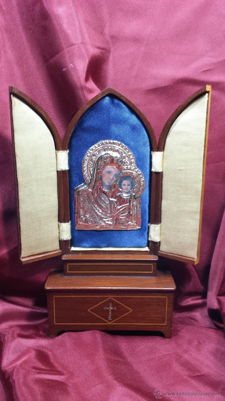 Arte: CAPILLA CON ICONO VIRGEN CON NI&Ntilde;O - Foto 1