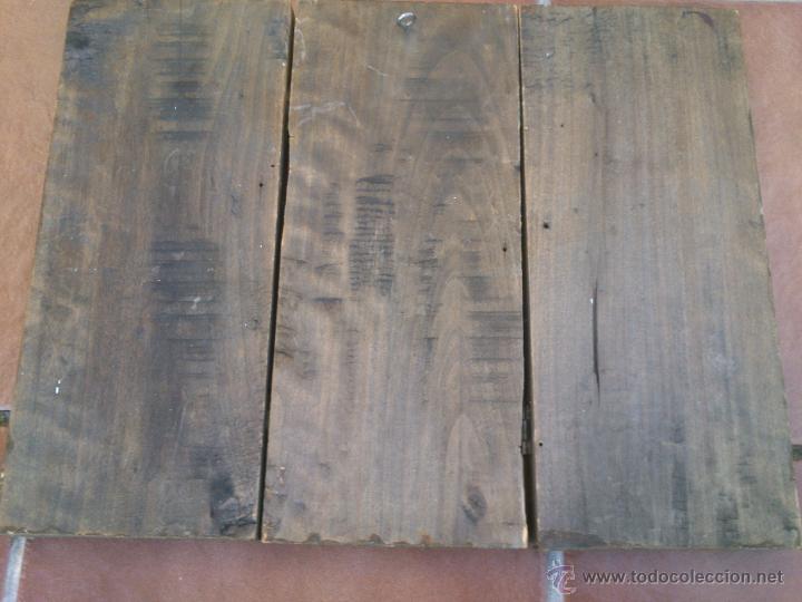 Arte: TRIPTICO RELIGIOSO SOBRE BASE DECORADA - Foto 5