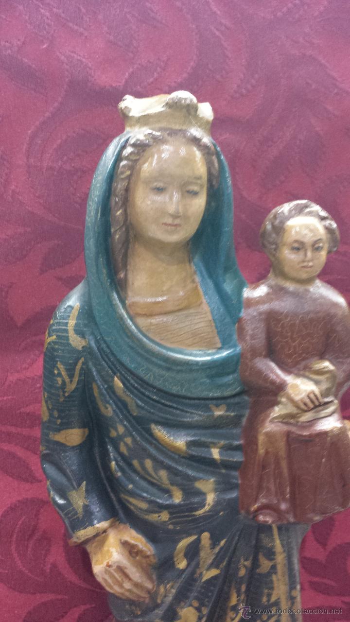 Arte: VIRGEN CON NI&Ntilde;O EN TERRACOTA - Foto 1