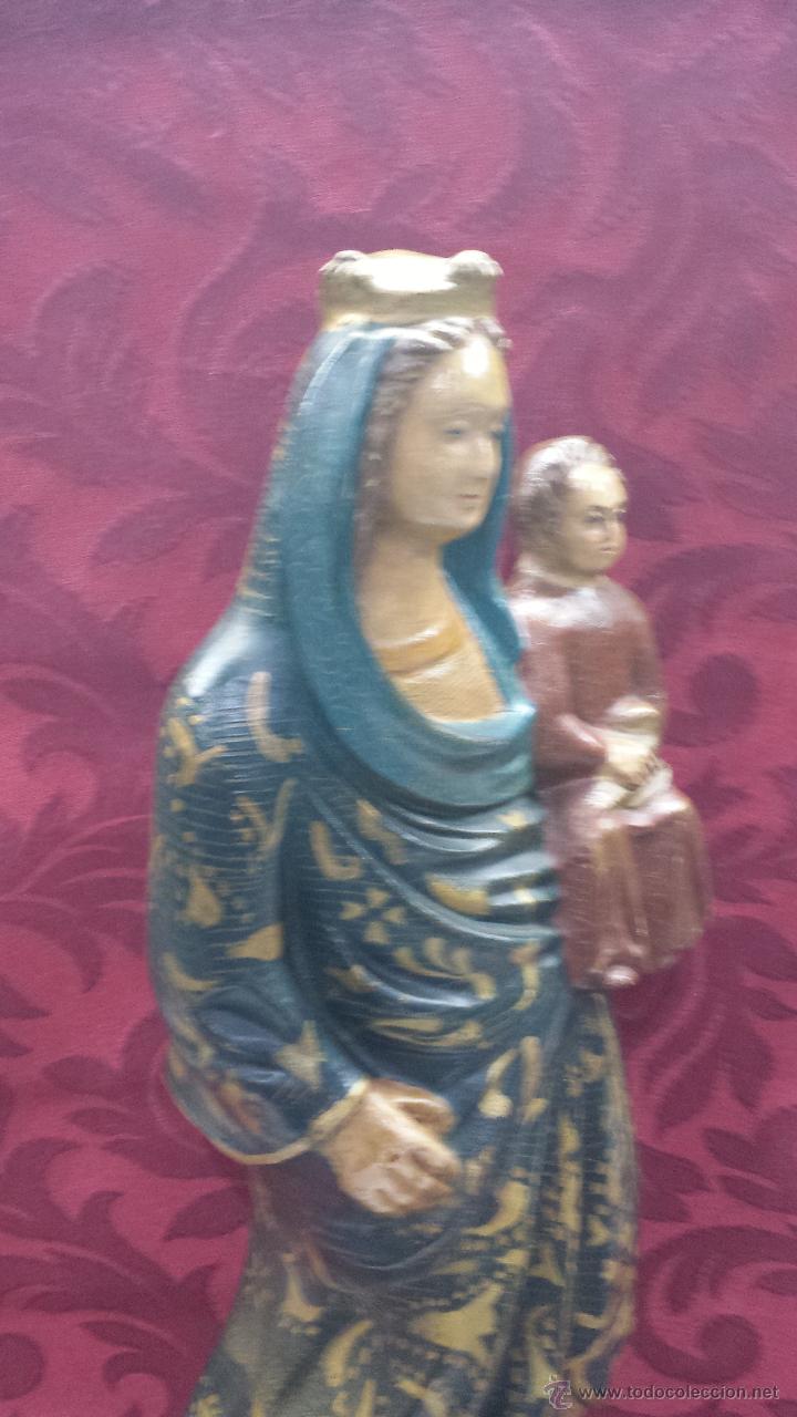 Arte: VIRGEN CON NI&Ntilde;O EN TERRACOTA - Foto 3