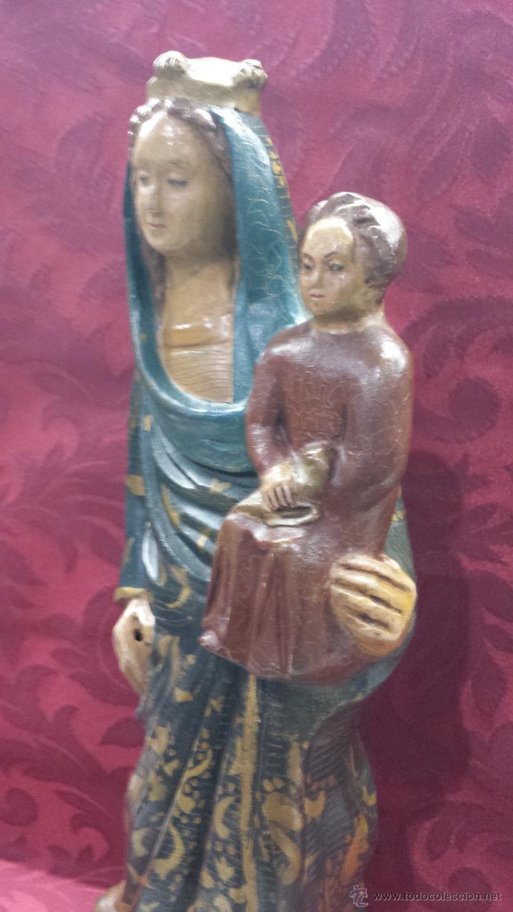 Arte: VIRGEN CON NI&Ntilde;O EN TERRACOTA - Foto 4