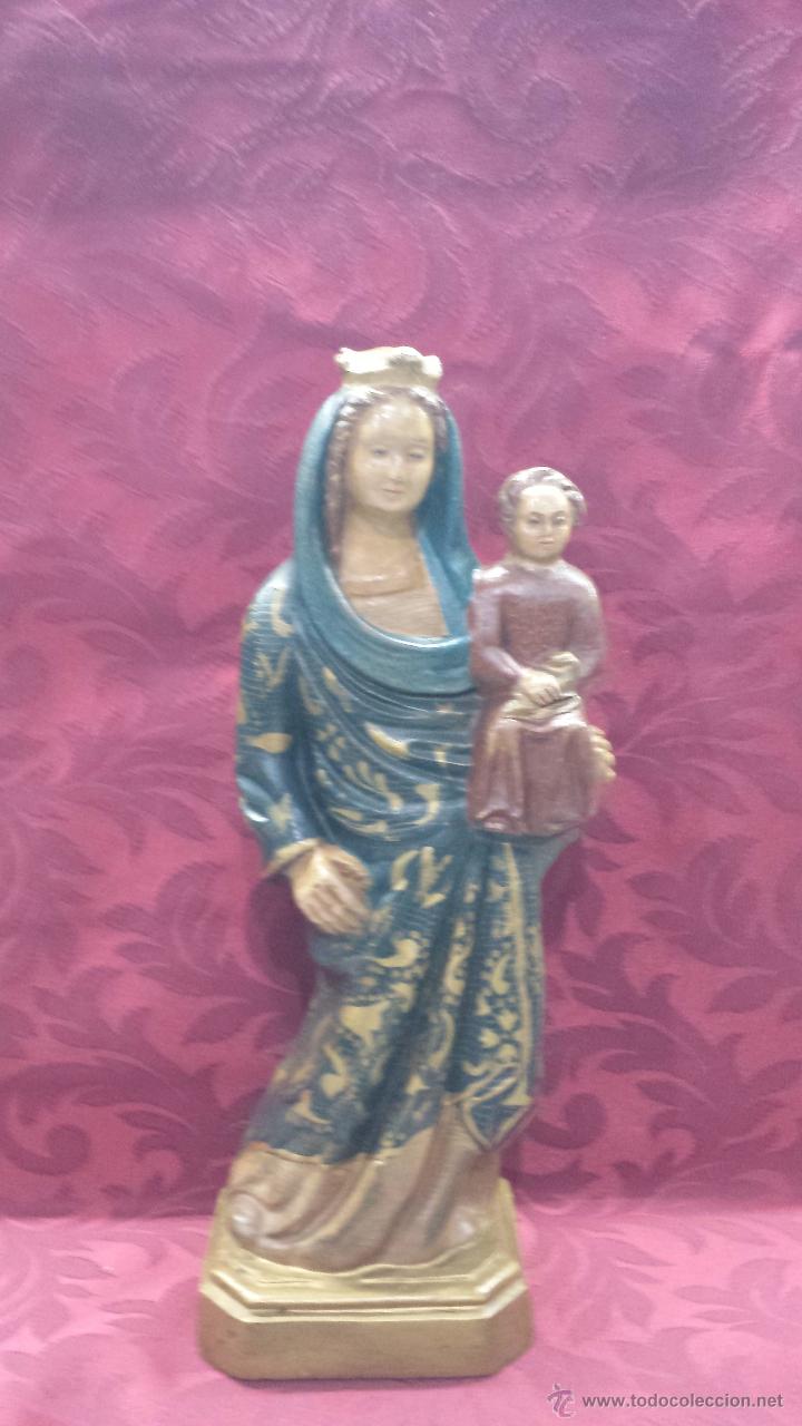 Arte: VIRGEN CON NI&Ntilde;O EN TERRACOTA - Foto 5