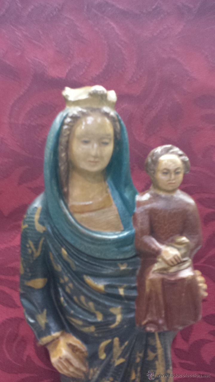 Arte: VIRGEN CON NI&Ntilde;O EN TERRACOTA - Foto 6