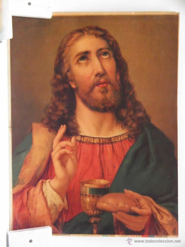 Arte: Jesucristo bendice el pan - Foto 1