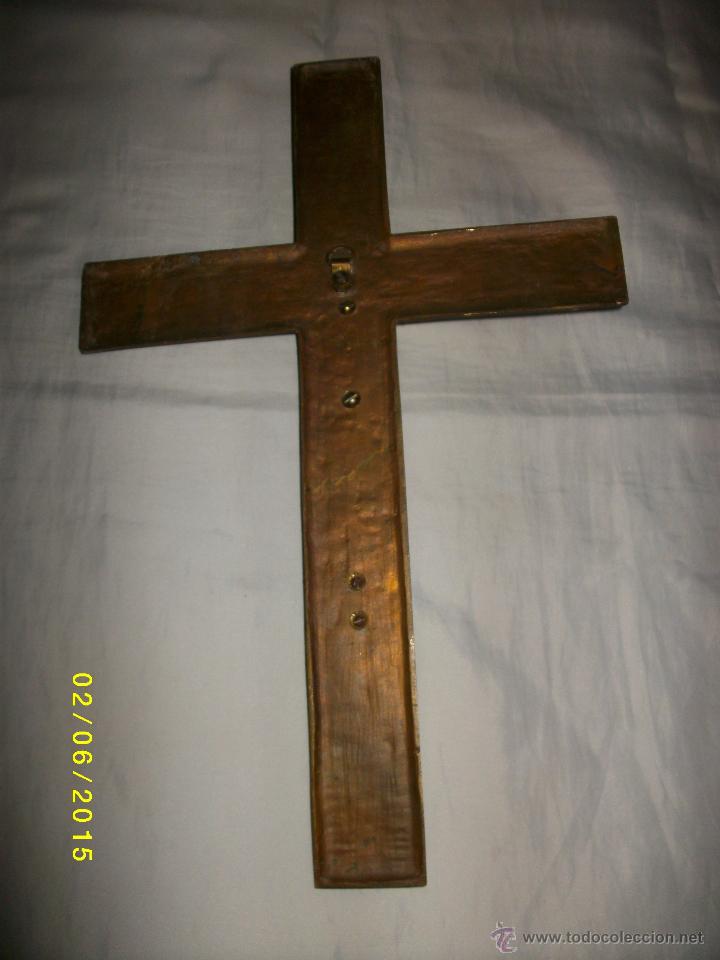 Arte: CRISTO CRUCIFICADO EN BRONCE DEL SIGLO PASADO - Foto 4