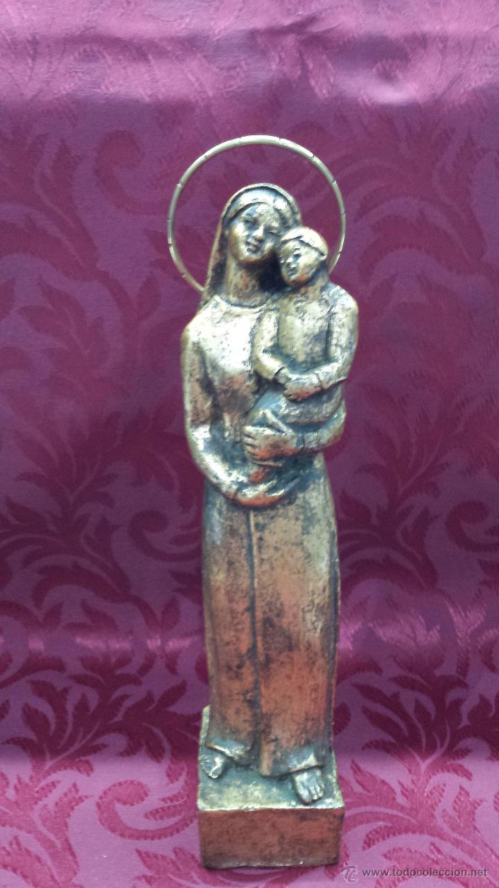 Arte: VIRGEN CON NI&Ntilde;O EN BRAZOS - Foto 1