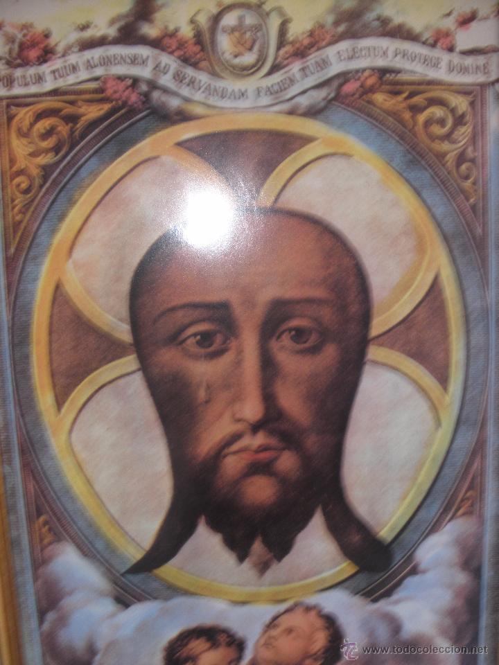 Arte: ANTIGUA LAMINA O CROMO LITOGRAFIA DE JESUS SANTA FAZ A&Ntilde;OS 50S