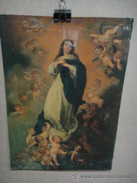 Arte: inmaculada - imagen sobre tela - Foto 1
