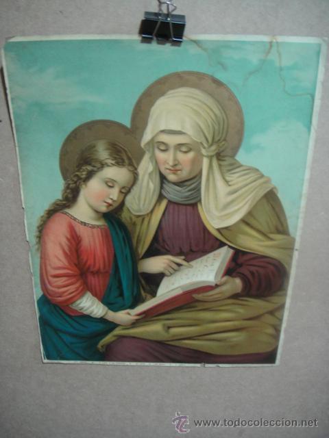 Arte: santa ana y la virgen - Foto 1