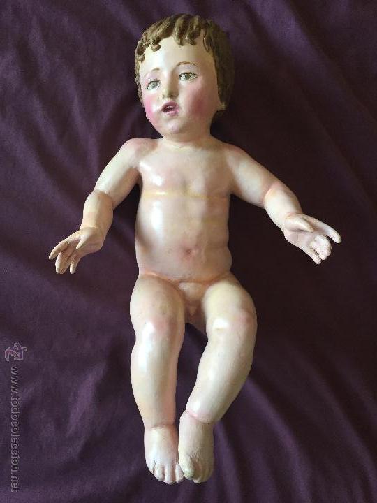 Arte: NI&Ntilde;O JESUS TALLA DE MADERA - Foto 2