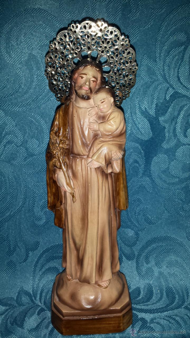 Arte: FIGURA DE SAN JOS&Eacute; EN ESTUCO - Foto 1