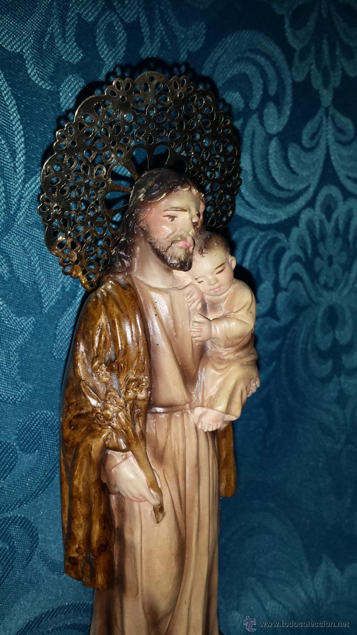 Arte: FIGURA DE SAN JOS&Eacute; EN ESTUCO - Foto 3