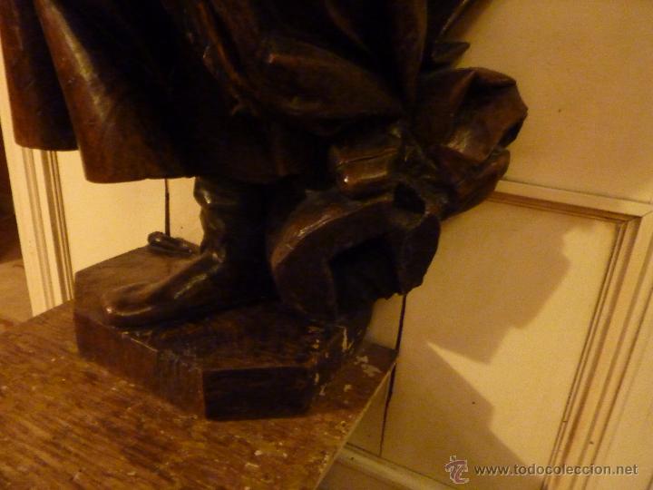 Arte: Talla de Apostol en madera. - Foto 7