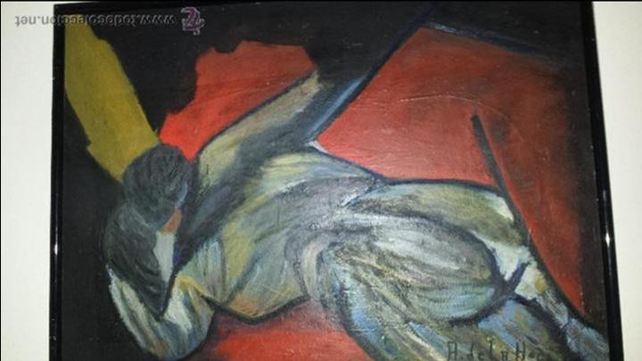 Arte: Oleo de Angel de la Hoz de 1988 - Foto 1