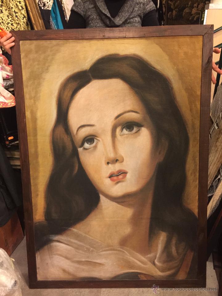 Arte: GRAN ROSTRO INMACULADA CONCEPCION DE MURILLO - Foto 1