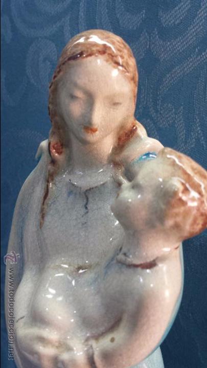 Arte: VIRGEN CON NI&Ntilde;O DE CER&Aacute;MICA - Foto 3