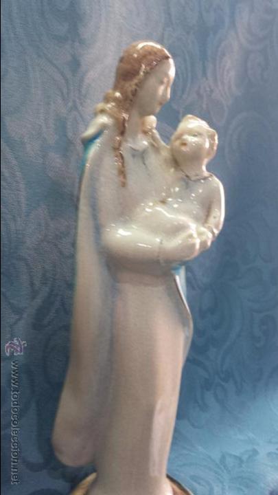 Arte: VIRGEN CON NI&Ntilde;O DE CER&Aacute;MICA - Foto 4