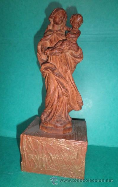 Arte: VIRGEN EN MADERA MACIZA - Foto 1