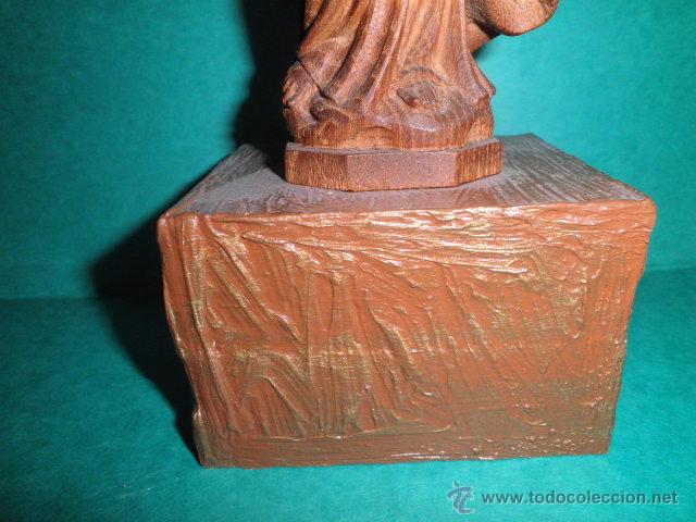 Arte: VIRGEN EN MADERA MACIZA - Foto 2