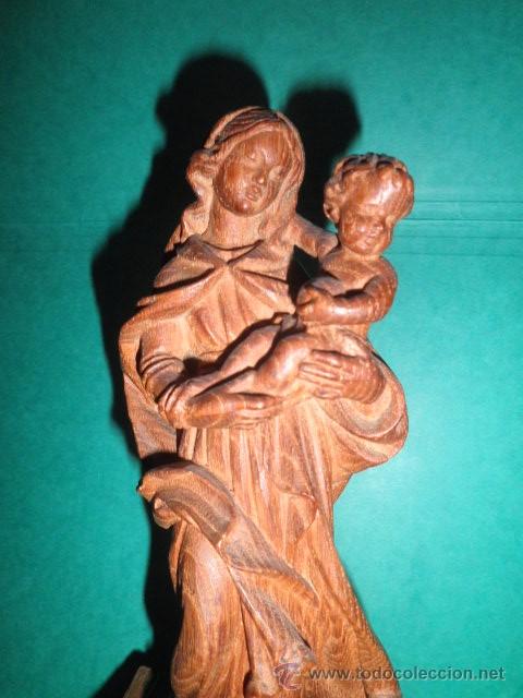 Arte: VIRGEN EN MADERA MACIZA - Foto 3