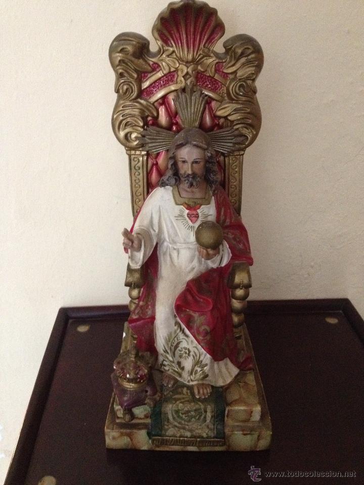 Estatuilla Sagrado Corazón De Jesús - 20.8 Cm, Resina, Decoración Mesa | Altar, Oración, Dormitorio, Regalo Religioso, Fe Católica