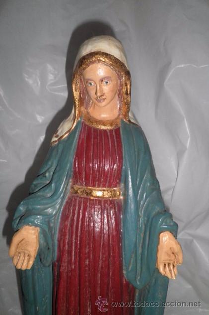 Arte: Virgen Inmaculada en madera maciza - Foto 2