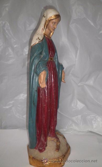 Arte: Virgen Inmaculada en madera maciza - Foto 3