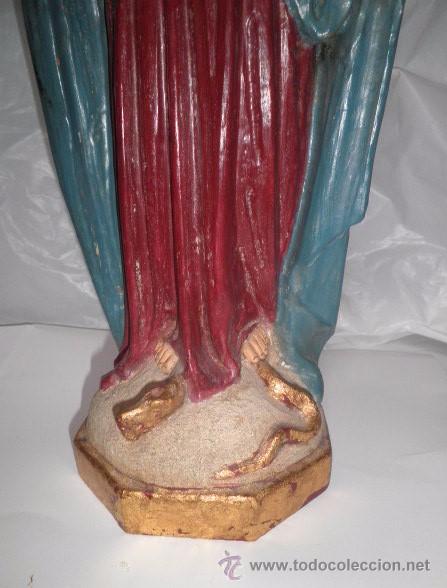 Arte: Virgen Inmaculada en madera maciza - Foto 5