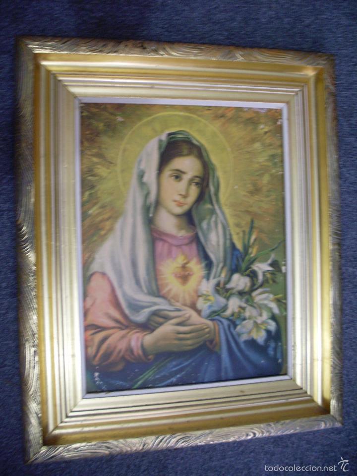 Arte: cuadro  virgen - Foto 1