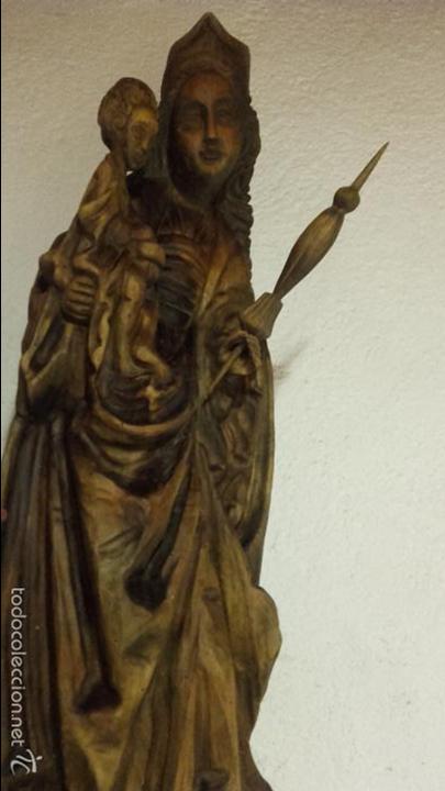 Arte: Virgen madera tallada - Foto 1