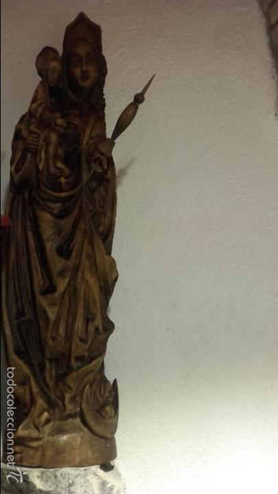 Arte: Virgen madera tallada - Foto 2
