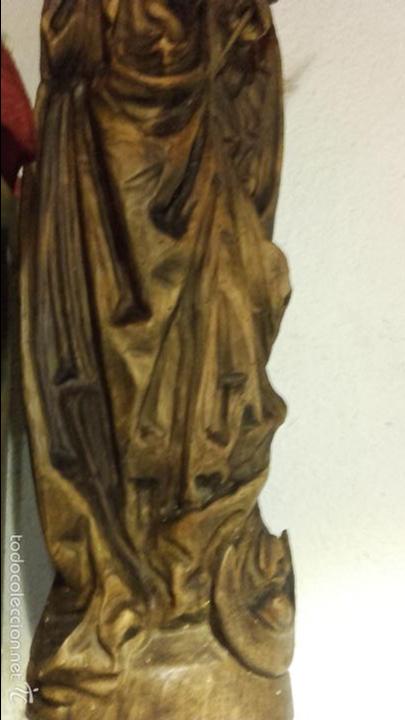 Arte: Virgen madera tallada - Foto 3