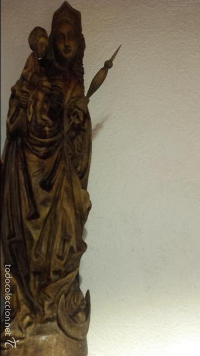 Arte: Virgen madera tallada - Foto 4