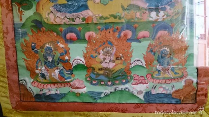 Arte: ANTIGUO TANKA TIBETANO - Foto 4